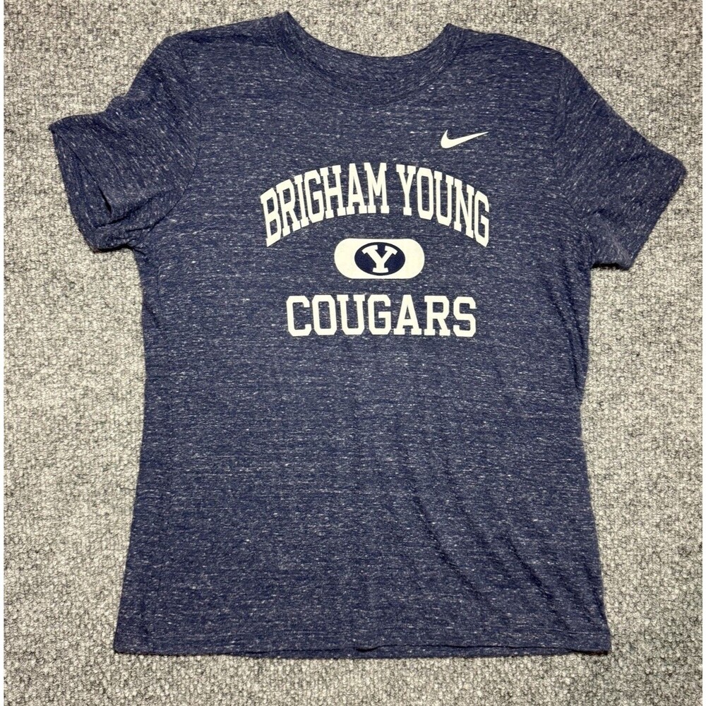 Nike Brigham Young Universityโ BYU T-Shirt Blue Womenโs Size Large New With Tags